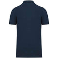 Navy - Back - Kariban Mens Pique Organic Polo Shirt