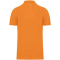 Orange - Back - Kariban Mens Pique Organic Polo Shirt