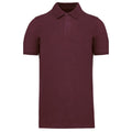 Wine - Front - Kariban Mens Pique Organic Polo Shirt