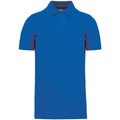 Light Royal Blue - Front - Kariban Mens Pique Organic Polo Shirt