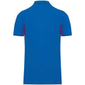 Light Royal Blue - Back - Kariban Mens Pique Organic Polo Shirt