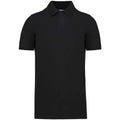 Black - Front - Kariban Mens Pique Organic Polo Shirt