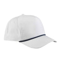 White-Navy - Front - Beechfield Rope Detail Baseball Cap