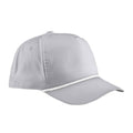 Light Grey-White - Front - Beechfield Rope Detail Baseball Cap