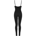 Black - Back - Tombo Womens-Ladies Plain Unitard