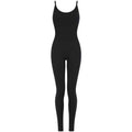 Black - Front - Tombo Womens-Ladies Plain Unitard