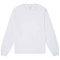 White - Front - Bella + Canvas Unisex Adult Heavyweight Long-Sleeved T-Shirt