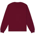 Maroon - Back - Bella + Canvas Unisex Adult Heavyweight Long-Sleeved T-Shirt