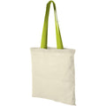 Natural-Apple Green - Front - Bullet Nevada Cotton Tote
