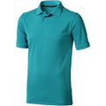 Aqua - Front - Elevate Mens Calgary Short Sleeve Polo