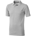 Grey Melange - Front - Elevate Mens Calgary Short Sleeve Polo