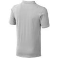 Grey Melange - Back - Elevate Mens Calgary Short Sleeve Polo