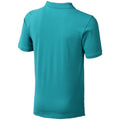 Aqua - Back - Elevate Mens Calgary Short Sleeve Polo