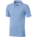 Light Blue - Front - Elevate Mens Calgary Short Sleeve Polo