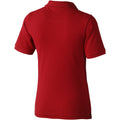 Red - Back - Elevate Calgary Short Sleeve Ladies Polo