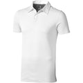 White - Front - Elevate Mens Markham Short Sleeve Polo