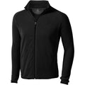 Solid Black - Front - Elevate Mens Brossard Micro Fleece