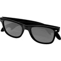 Solid Black - Back - Bullet Sun Ray Sunglasses With Bottle Opener