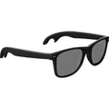 Solid Black - Side - Bullet Sun Ray Sunglasses With Bottle Opener