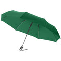 Green - Front - Bullet 21.5in Alex 3-Section Auto Open And Close Umbrella (Pack of 2)