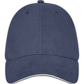 Navy - Front - Elevate Unisex Adult Darton Sandwich 6 Panel Cap