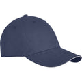 Navy - Side - Elevate Unisex Adult Darton Sandwich 6 Panel Cap