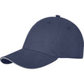 Navy - Lifestyle - Elevate Unisex Adult Darton Sandwich 6 Panel Cap