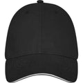 Solid Black - Front - Elevate Unisex Adult Darton Sandwich 6 Panel Cap