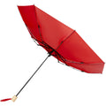 Red - Back - Avenue Birgit Recycled Folding Umbrella