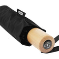 Solid Black - Pack Shot - Avenue Birgit Recycled Folding Umbrella