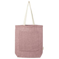 Maroon Heather - Front - Bullet Pheebs Heather Front Pocket Tote Bag