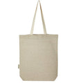 Natural-Black Heather - Back - Bullet Pheebs Heather Front Pocket Tote Bag