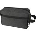 Heather Charcoal - Side - Ross Recycled Polyester 1.5L Toiletry Bag