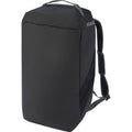 Solid Black - Side - Aqua 2 in 1 Water Resistant Recycled 35L Duffle Bag