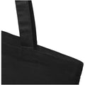 Solid Black - Side - Madras Recycled Cotton 7L Tote Bag
