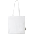 White - Front - Madras Recycled Cotton 7L Tote Bag