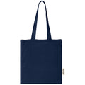 Navy - Front - Madras Recycled Cotton 7L Tote Bag