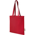 Red - Back - Madras Recycled Cotton 7L Tote Bag
