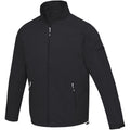 Solid Black - Side - Elevate Life Mens Palo Lightweight Jacket