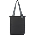 Solid Black - Back - Aqua Plain Water Resistant Recycled 14L Tote Bag