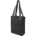 Solid Black - Side - Aqua Plain Water Resistant Recycled 14L Tote Bag