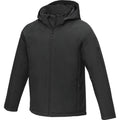 Solid Black - Side - Elevate Essentials Mens Notus Padded Soft Shell Jacket