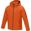 Orange - Side - Elevate Essentials Mens Notus Padded Soft Shell Jacket