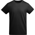 Solid Black - Front - Roly Mens Breda Plain T-Shirt