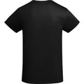 Solid Black - Back - Roly Mens Breda Plain T-Shirt