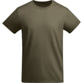 Military Green - Front - Roly Mens Breda Plain T-Shirt