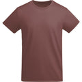 Pale Red - Front - Roly Mens Breda Plain T-Shirt