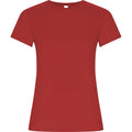 Red - Front - Roly Womens-Ladies Golden T-Shirt