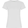 White - Front - Roly Womens-Ladies Golden T-Shirt