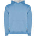 Sky Blue-White - Front - Roly Childrens-Kids Urban Drawstring Hoodie